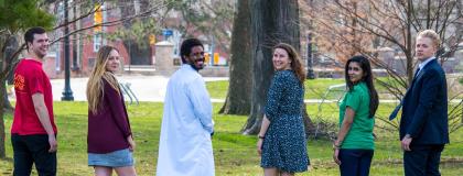 six students involved in Experiential Learning