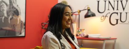 DVM Student - screen shot from testimonial video