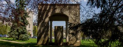 Back of Portico on Johnston Green.