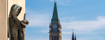A view of Ottawa's Peace Tower